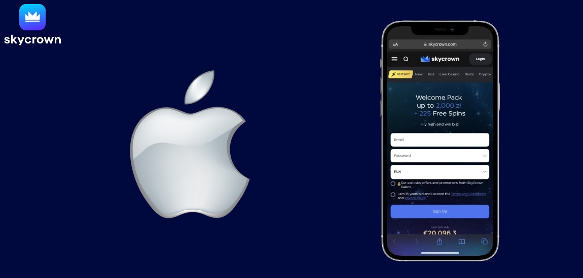 Installing Skycrown Casino for iPhone